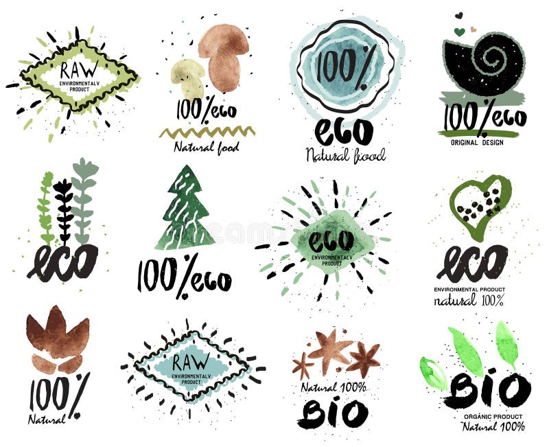 Étiquette organique Icônes fraîches et saines de nourriture Bio logo organique, logo d'Eco illustration de vecteur Étiquette organique Icônes fraîches et saines de nourriture Bio logo organique, logo d'Eco illustration de vecteur