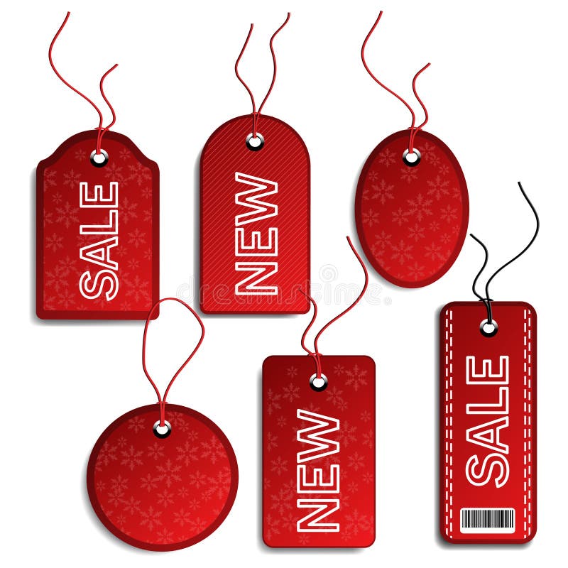 Étiquettes de Noël de vente illustration libre de droits Étiquettes de Noël de vente illustration libre de droits
