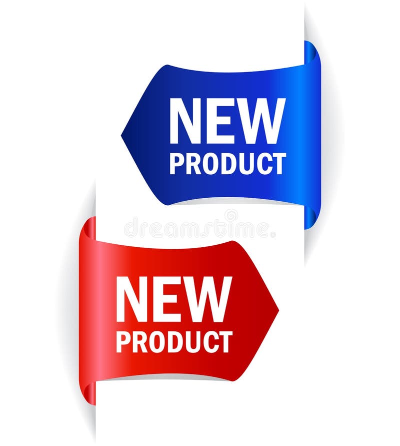 Étiquettes de vecteur de produit nouveau illustration stock Étiquettes de vecteur de produit nouveau illustration stock