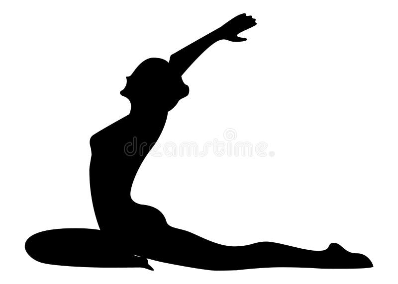 Étirage des exercices illustration de vecteur