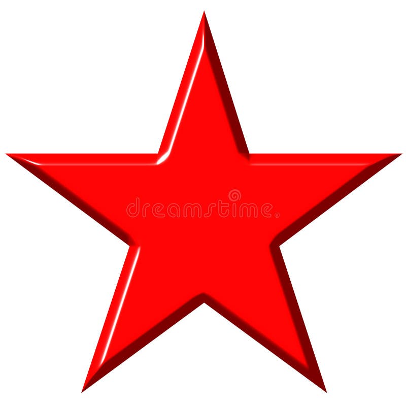 étoile de rouge du cummunist 3d