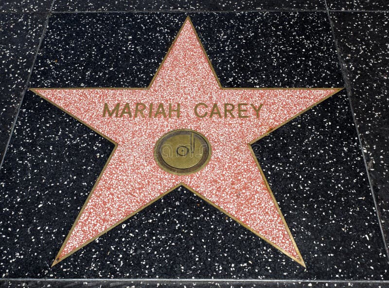 Étoile du ` s de Mariah Carey, promenade de Hollywood de la renommée - 11 août 2017 - Hollywood Boulevard, Los Angeles, la Califo photo stock Étoile du ` s de Mariah Carey, promenade de Hollywood de la renommée - 11 août 2017 - Hollywood Boulevard, Los Angeles, la Califo photo stock
