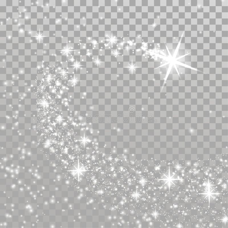Étoile magique de Noël lumineux de tir au-dessus de la disposition à carreaux illustration libre de droits Étoile magique de Noël lumineux de tir au-dessus de la disposition à carreaux illustration libre de droits