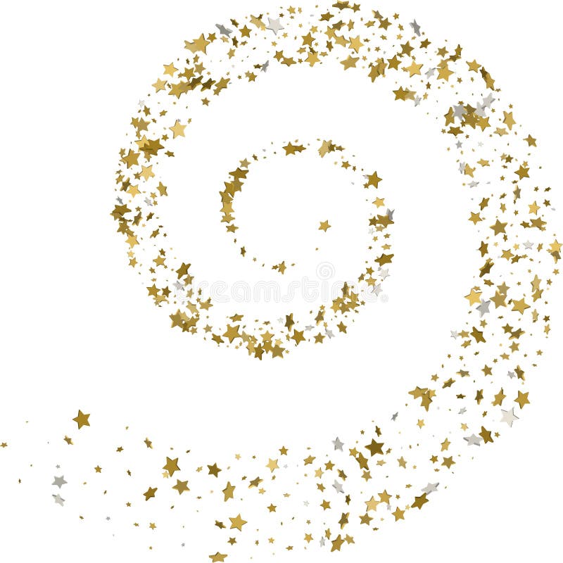 Étoiles d'or de courant sur un fond blanc Illustration de vecteur illustration stock Étoiles d'or de courant sur un fond blanc Illustration de vecteur illustration stock