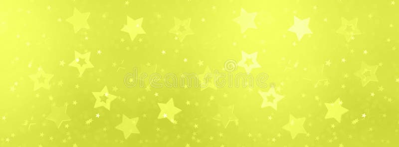 Étoiles d'or sur fond jaune au néon avec le bokeh Texture pour le nouvel an, anniversaire, partie festive de naissance Modèle cré. Étoiles roses sur le fond d'or avec le bokeh Texture pour le nouvel an, anniversaire, partie festive de naissance Modèle créatif Bannière