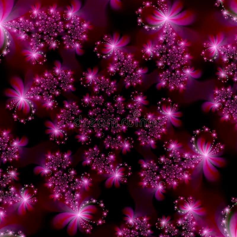 Étoiles roses magenta de fractale à l'arrière-plan d'abrégé sur l'espace illustration libre de droits Étoiles roses magenta de fractale à l'arrière-plan d'abrégé sur l'espace illustration libre de droits