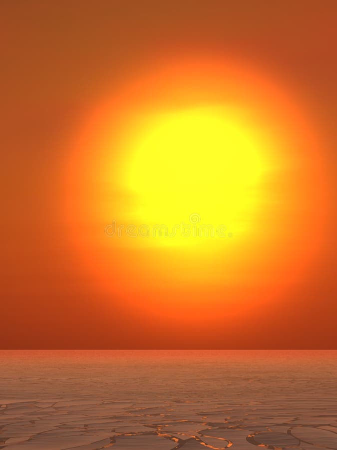 Été chaud Sun illustration libre de droits Été chaud Sun illustration libre de droits