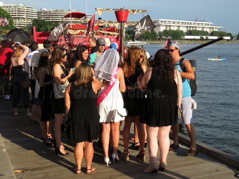Événement social de bateau de partie photo stock Événement social de bateau de partie photo stock