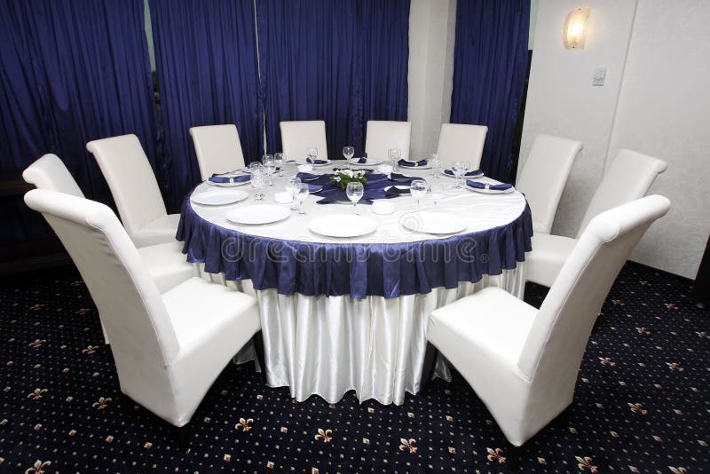 Événements ou agencement de corporation de table de mariage photographie stock Événements ou agencement de corporation de table de mariage photographie stock
