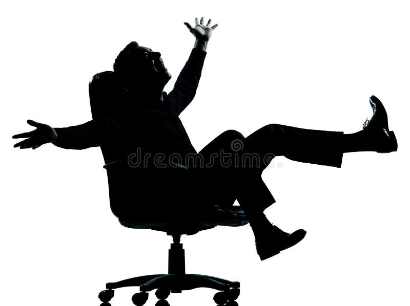 Één silhouet van de bedrijfsmensen gelukkig vreugde stock foto's Één silhouet van de bedrijfsmensen gelukkig vreugde stock foto's