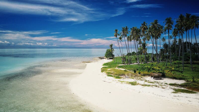 One of the white sand beaches of the tropical islands around Sabah, Borneo, Malaysia. One of the white sand beaches of the tropical islands around Sabah, Borneo, Malaysia