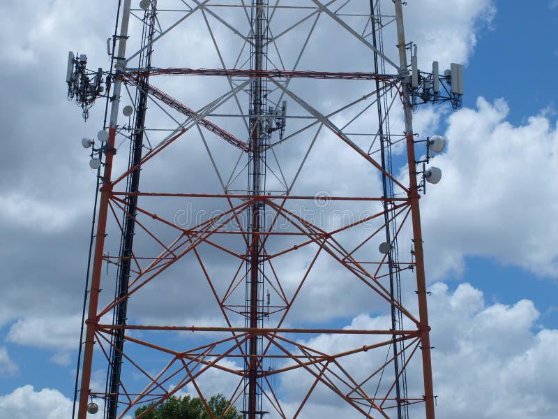 Één van Twee ET de Torens van het Telefoonhuis in Metroplex stock foto Één van Twee ET de Torens van het Telefoonhuis in Metroplex stock foto
