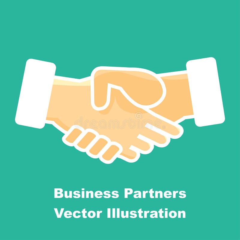 Ícone da agitação da mão para a ilustração do estilo-vetor do negócio ilustração do vetor Ícone da agitação da mão para a ilustração do estilo-vetor do negócio ilustração do vetor