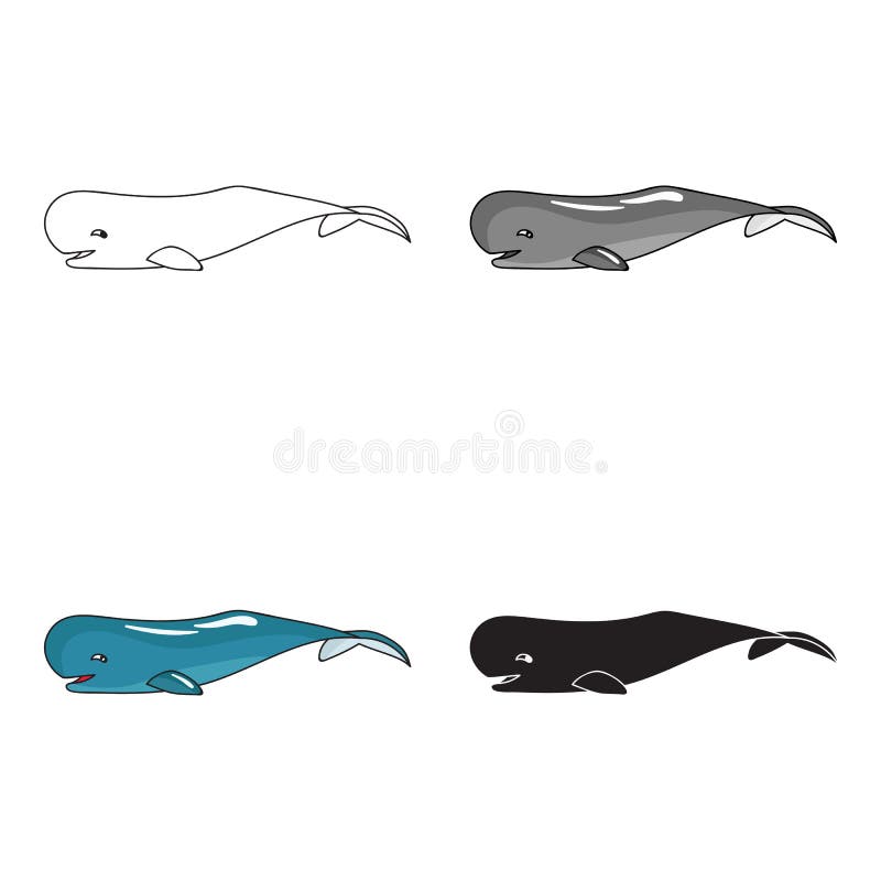 Ícone da baleia de esperma no estilo dos desenhos animados isolado no fundo branco Ilustração do vetor do estoque do símbolo dos ilustração do vetor Ícone da baleia de esperma no estilo dos desenhos animados isolado no fundo branco Ilustração do vetor do estoque do símbolo dos ilustração do vetor