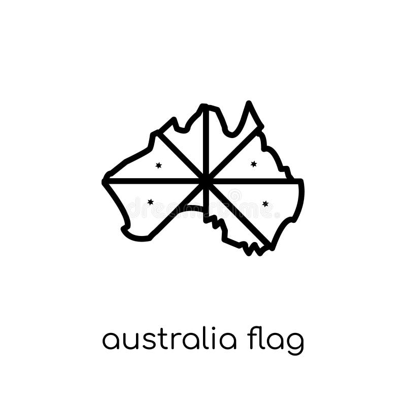 Ícone da bandeira de Austrália ilustração stock Ícone da bandeira de Austrália ilustração stock