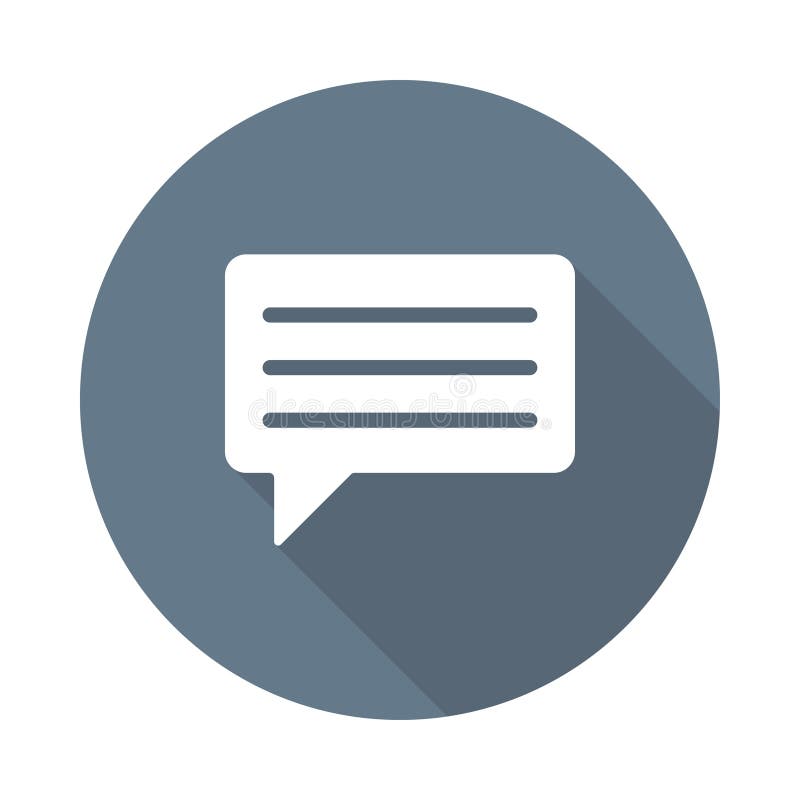 Ícone da bolha do bate-papo ilustração royalty free