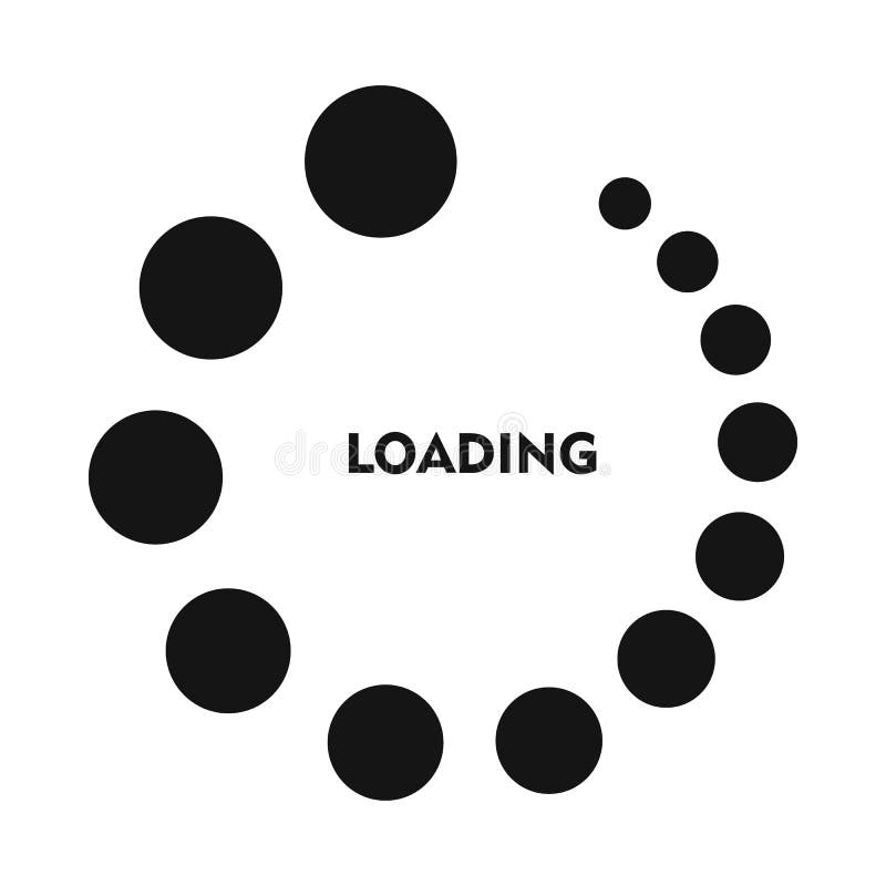 Loading icon in simple style on a white background. Loading icon in simple style on a white background