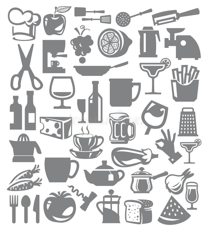 Ícone de cozinha ilustração royalty free