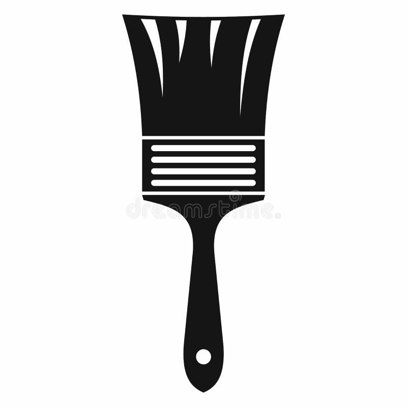 Ícone da escova de pintura, estilo simples ilustração royalty free Ícone da escova de pintura, estilo simples ilustração royalty free