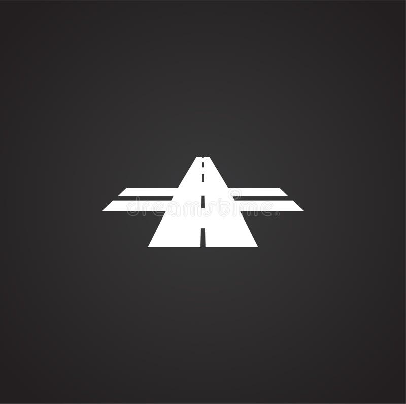 Ícone da estrada no fundo para o gráfico e o design web Ilustra??o simples S?mbolo do conceito do Internet para o bot?o do Web si ilustração stock Ícone da estrada no fundo para o gráfico e o design web Ilustra??o simples S?mbolo do conceito do Internet para o bot?o do Web si ilustração stock