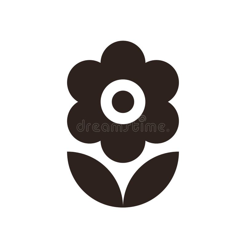Ícone de flor ilustração royalty free