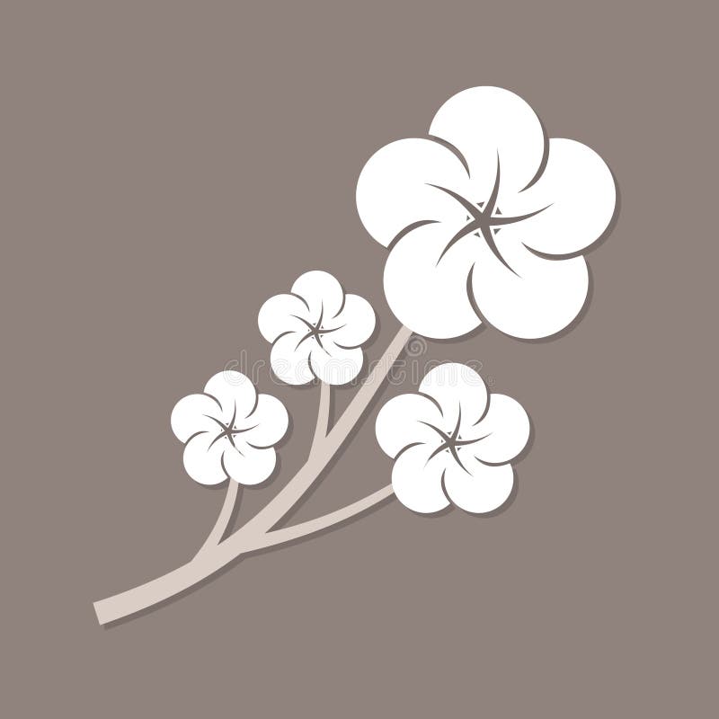 Ícone da flor isolado no fundo escuro Ilustração do vetor ilustração stock