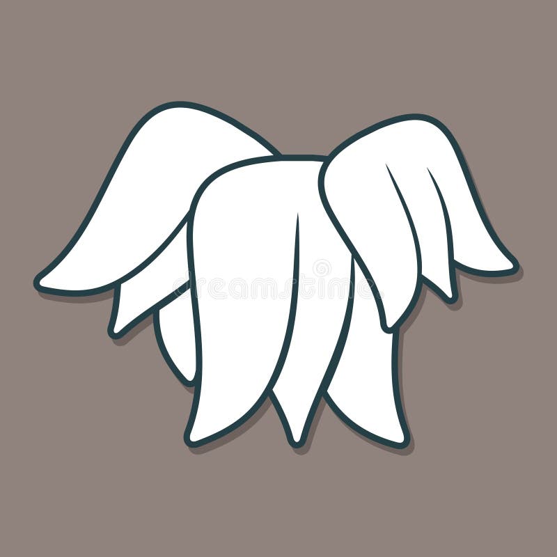 Ícone da flor isolado no fundo escuro Ilustração do vetor ilustração royalty free