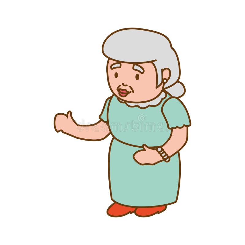 Ícone da fêmea da mulher da pessoa idosa da avó Gráfico de vetor ilustração do vetor Ícone da fêmea da mulher da pessoa idosa da avó Gráfico de vetor ilustração do vetor