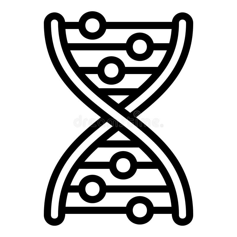 Ícone da fórmula do ADN, estilo do esboço ilustração stock Ícone da fórmula do ADN, estilo do esboço ilustração stock