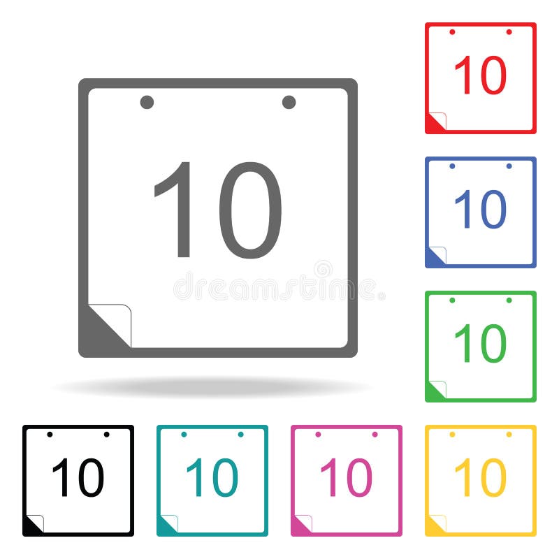 Ícone da imagem do calendário Elementos em multi ícones coloridos para apps móveis do conceito e da Web Ícones para o projeto do ilustração royalty free