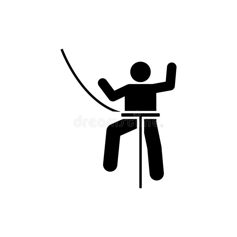 Ícone da luta do esporte do curso do homem Elemento da ilustração da aventura do pictograma ilustração stock Ícone da luta do esporte do curso do homem Elemento da ilustração da aventura do pictograma ilustração stock