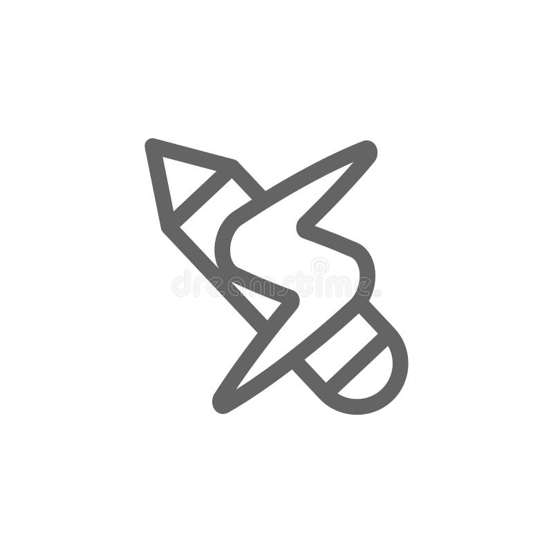 Ícone da notícia da pena Elemento do ícone simples ilustração do vetor