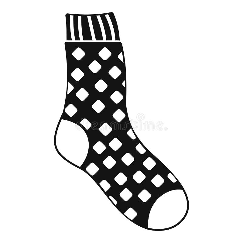 Ícone da peúga do algodão, estilo simples ilustração royalty free Ícone da peúga do algodão, estilo simples ilustração royalty free
