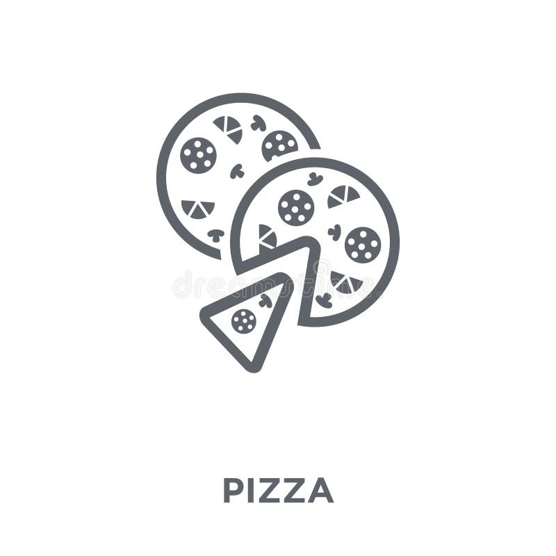 Ícone da pizza da coleção do restaurante ilustração royalty free Ícone da pizza da coleção do restaurante ilustração royalty free