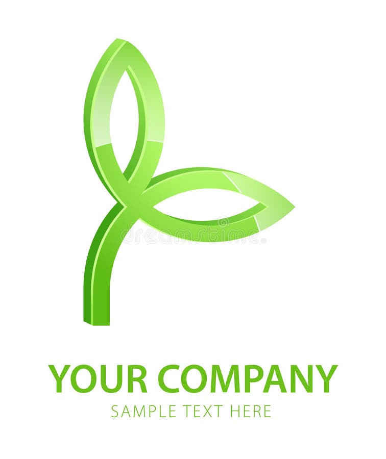 Ícone de planta. Elemento de design ecológico ilustração royalty free