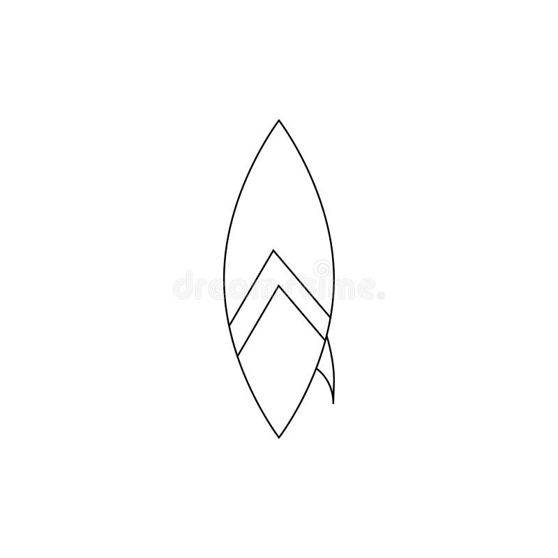 Ícone da prancha, estilo do esboço ilustração stock Ícone da prancha, estilo do esboço ilustração stock