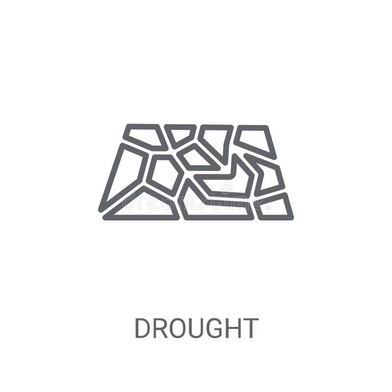 Drought icon. Trendy Drought logo concept on white background from Weather collection. Suitable for use on web apps, mobile apps and print media. Drought icon. Trendy Drought logo concept on white background from Weather collection. Suitable for use on web apps, mobile apps and print media