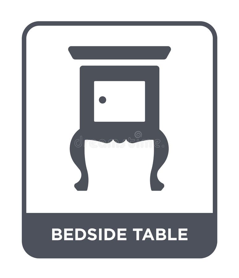 ícone da tabela de cabeceira no estilo na moda do projeto ícone da tabela de cabeceira isolado no fundo branco ícone do vetor da ilustração do vetor ícone da tabela de cabeceira no estilo na moda do projeto ícone da tabela de cabeceira isolado no fundo branco ícone do vetor da ilustração do vetor