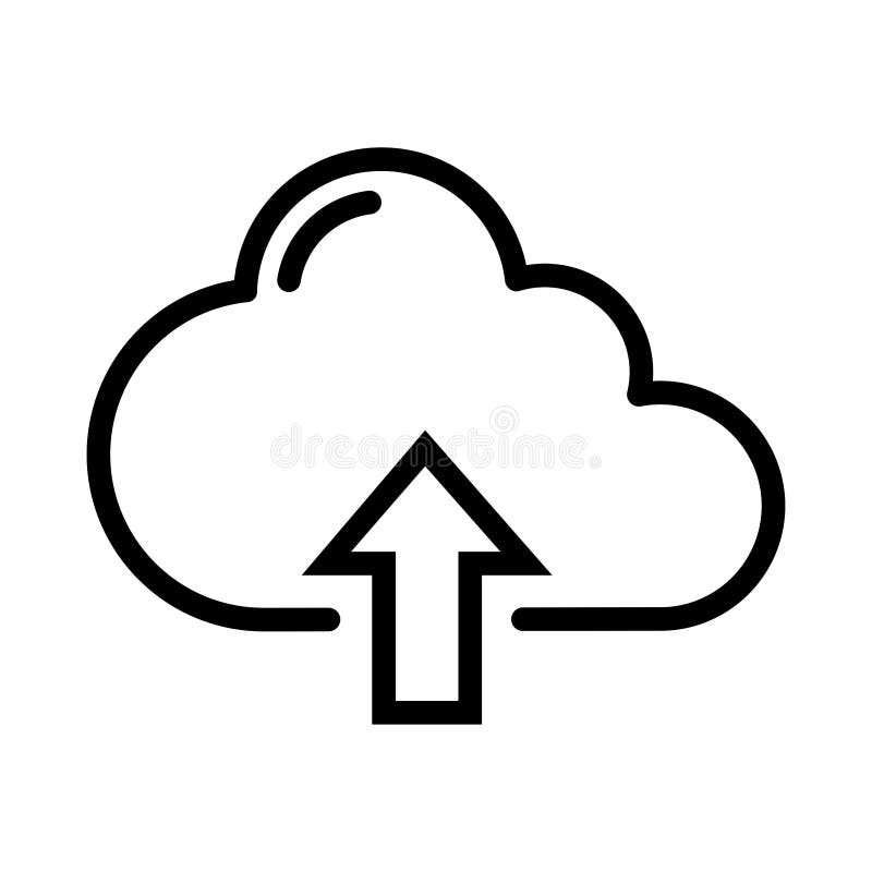 Pictogram of cloud with upload arrow. Vector illustration of upload symbol or icon. EPS file is available. Pictogram of cloud with upload arrow. Vector illustration of upload symbol or icon. EPS file is available