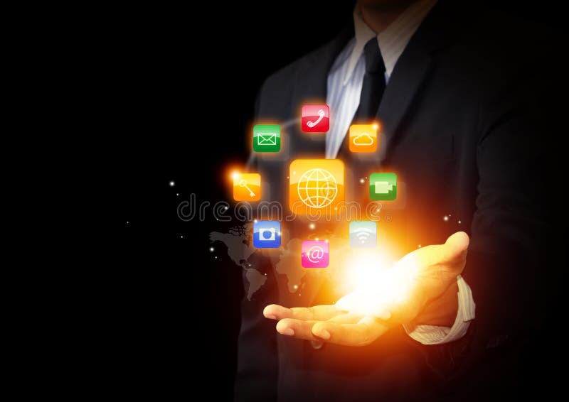 Ícone das aplicações e tecnologia moderna Ícone das aplicações e tecnologia moderna