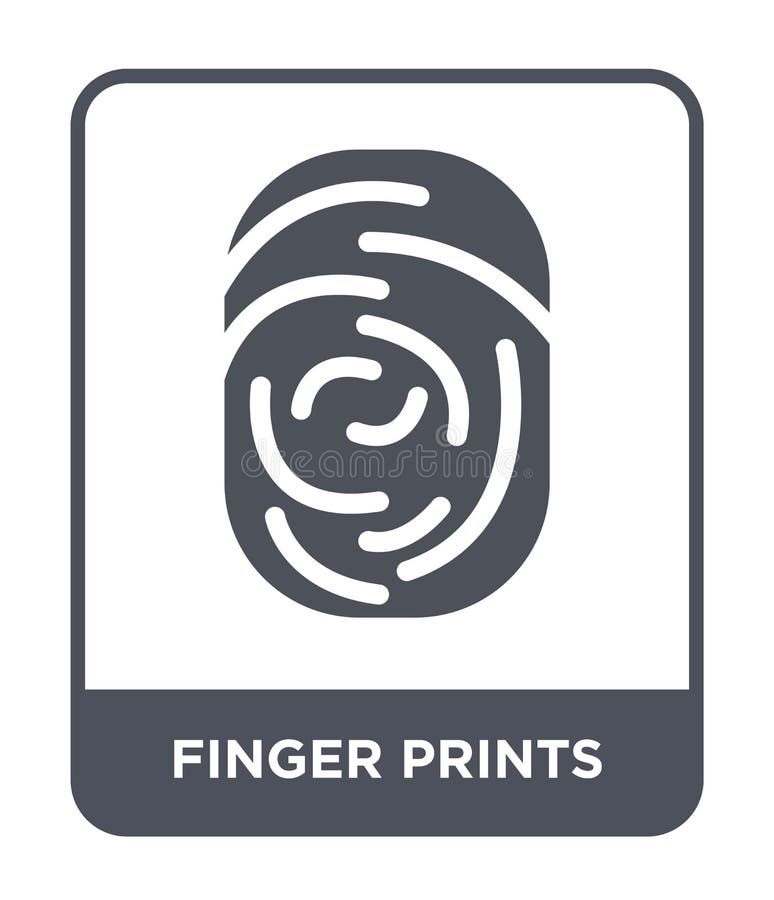 ícone das impressões digitais no estilo na moda do projeto ícone das impressões digitais isolado no fundo branco ícone do vetor d ilustração do vetor ícone das impressões digitais no estilo na moda do projeto ícone das impressões digitais isolado no fundo branco ícone do vetor d ilustração do vetor