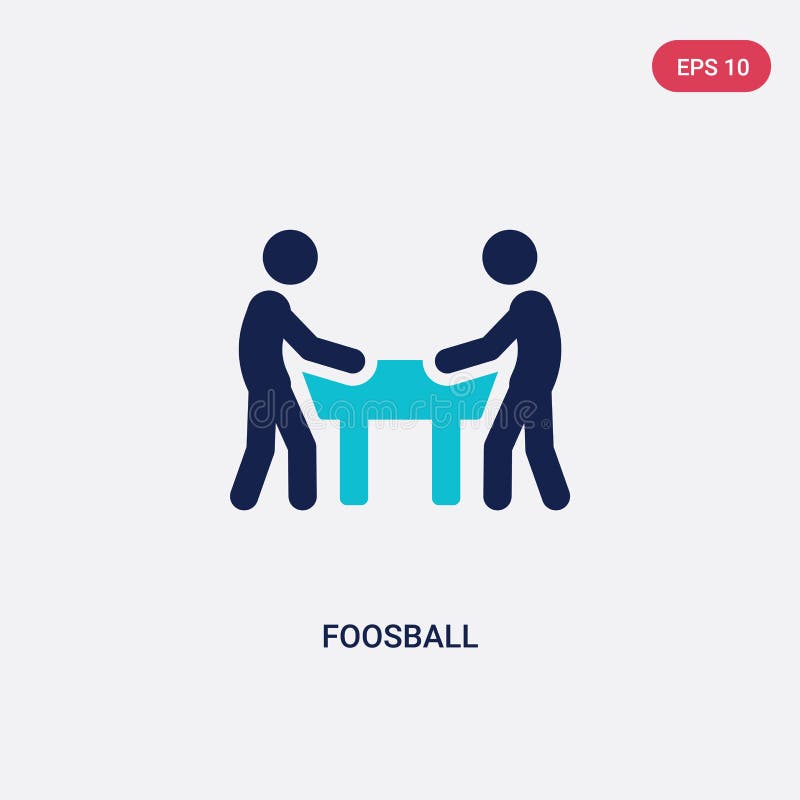 ícone de duas cores do vetor do foosball do conceito das atividades exteriores o símbolo azul isolado do sinal do vetor do foosba ilustração stock ícone de duas cores do vetor do foosball do conceito das atividades exteriores o símbolo azul isolado do sinal do vetor do foosba ilustração stock