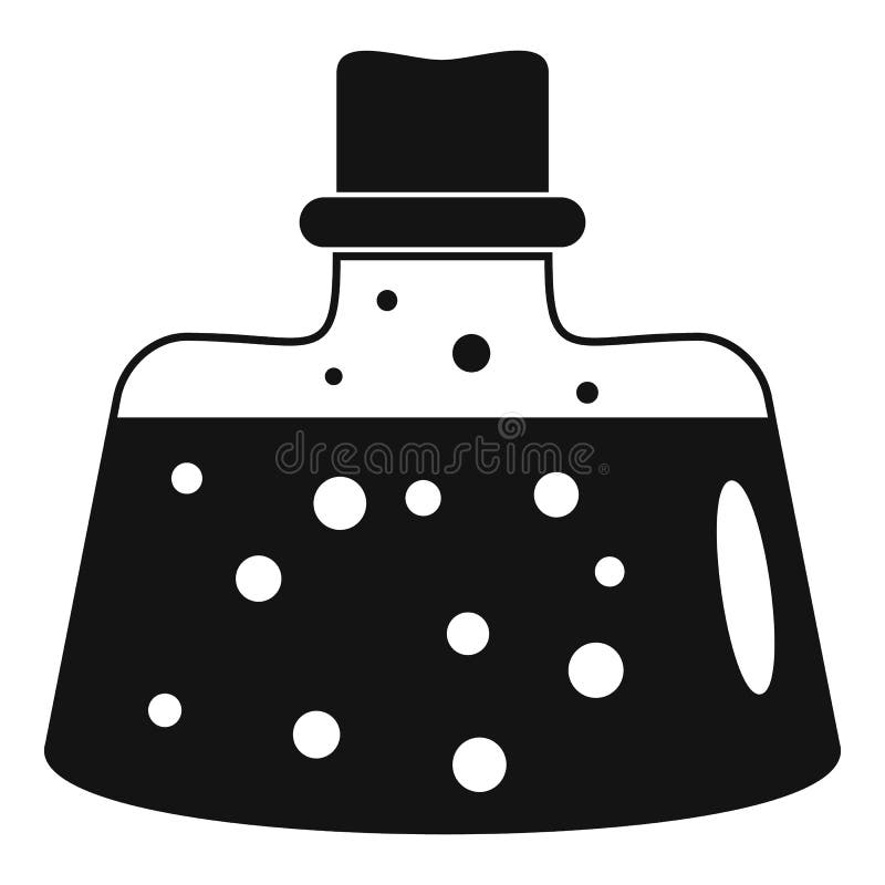 Ícone de ebulição da garrafa, estilo simples ilustração stock Ícone de ebulição da garrafa, estilo simples ilustração stock