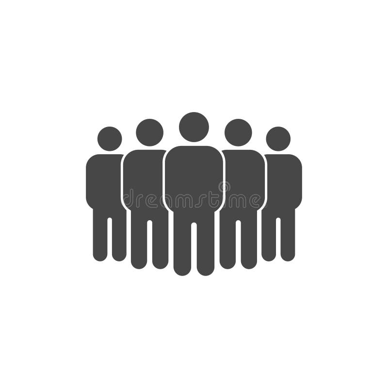 Ícone de grupo de pessoas do vetor ilustração royalty free Ícone de grupo de pessoas do vetor ilustração royalty free