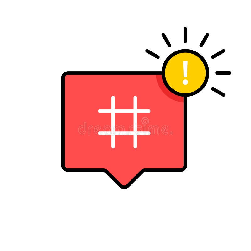 Ícone de Hashtag Símbolo de Hashtag Ícone social dos meios Ilustração do vetor ilustração stock Ícone de Hashtag Símbolo de Hashtag Ícone social dos meios Ilustração do vetor ilustração stock