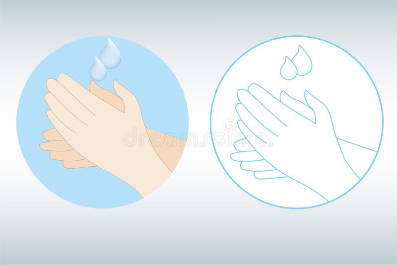 ícone de limpeza manual com sanitizer com álcool gel corona prevenção de doenças do vírus
