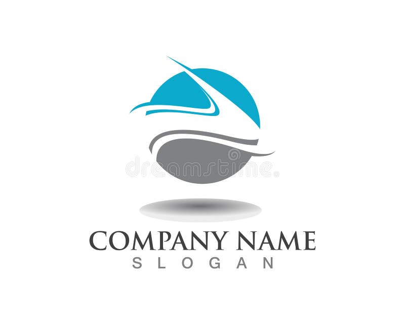 Ícone de Logo Template do rio da letra ilustração stock Ícone de Logo Template do rio da letra ilustração stock