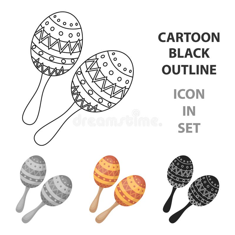 Ícone de Maracas no estilo dos desenhos animados isolado no fundo branco Ilustração do vetor do estoque do símbolo dos instrument ilustração do vetor Ícone de Maracas no estilo dos desenhos animados isolado no fundo branco Ilustração do vetor do estoque do símbolo dos instrument ilustração do vetor