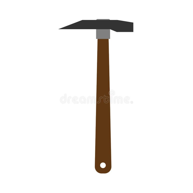 Ícone de mineração do vetor do sinal do trabalho do poder do martelo Dinheiro pesado da fábrica do montanhista da picareta Indúst ilustração stock Ícone de mineração do vetor do sinal do trabalho do poder do martelo Dinheiro pesado da fábrica do montanhista da picareta Indúst ilustração stock