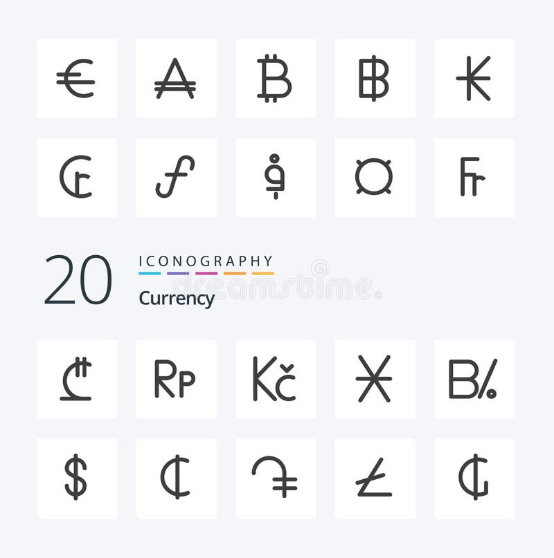 Ícone de 20 moedas, de cor plana, como a moeda panamenha, moeda balboa ilustração do vetor